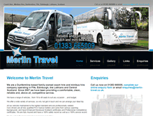 Tablet Screenshot of merlin-travel.co.uk
